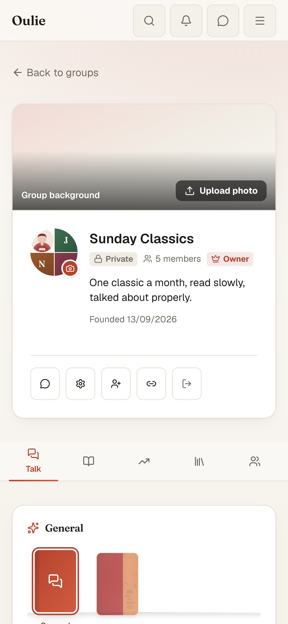 Sunday Classics is a private group with five members.